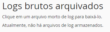 Logs Brutos Arquivados.